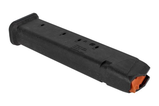 Magpul Glock 9mm magazine has an anti-tilt orange follower